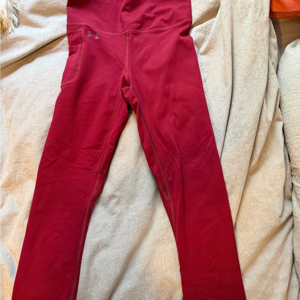 Red leggings